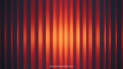 Textura barras verticales degradadas naranja intenso rojo oscuro iluminacion central calida profundidad luz sombra alternante horizontal abstracto dinamico calido energia fondo