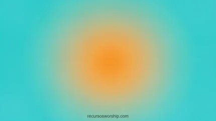 Gradiente radial suave naranja ambar brillante centro azul cian turquesa bordes gradacion suave horizontal luminoso minimal sereno contemporaneo elegante textura fondo