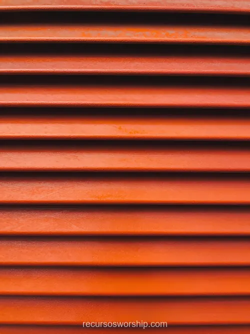 Estrias Horizontales Paralelas Metal Naranja Terracota Sombras Suaves Vertical Industrial Panel Arquitectura Estrias horizontales paralelas metal plastico naranja marron terracota sombras suaves vertical plano detalle industrial panel estriado arquitectura construccion overlay fondo