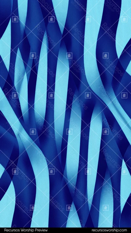 Ondas verticales entrelazadas azul marino profundo azul claro cian efecto tiras tela cintas ondulantes vertical fluido elegante sofisticado overlay abstracto
