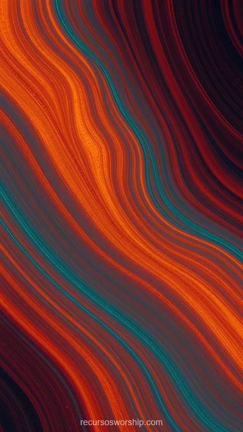 Ondas Pinceladas Naranja Rojo Intenso Lineas Teal Verde Fondo Oscuro Diagonal Vertical Abstracto Calido Ondas pinceladas naranja rojo intenso acento lineas teal verde diagonal fondo oscuro vertical abstracto alta saturacion calido fluido energetico overlay