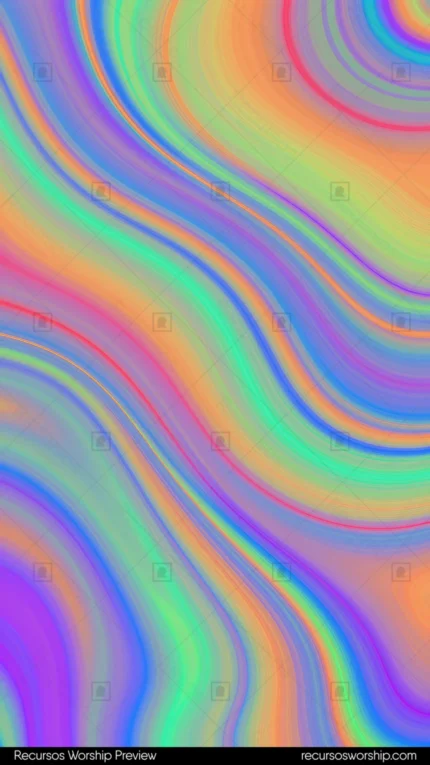 Ondas fluidas arcoiris completo psicedelico holografico amarillo verde cian azul morado rosa lineas finas superpuestas vertical abstracto alta saturacion espectral overlay