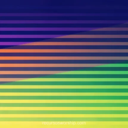 Franjas horizontales azul indigo oscuro naranja rojo verde lima degradado espectral shutter cuadrado cromatico artístico overlay diseño color
