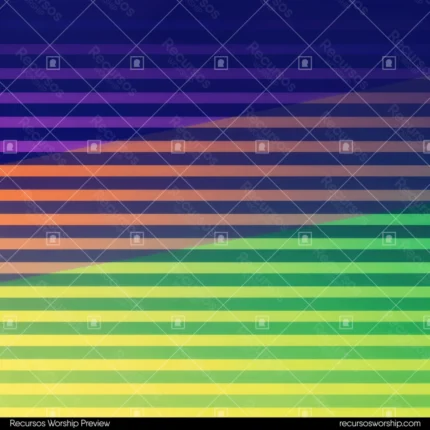 Franjas horizontales azul indigo oscuro naranja rojo verde lima degradado espectral shutter cuadrado cromatico artístico overlay diseño color