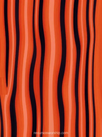 Ondas verticales sinuosas naranja rojo negro alternadas distorsion onda glitch barras vertical alta densidad energetico abstracto overlay