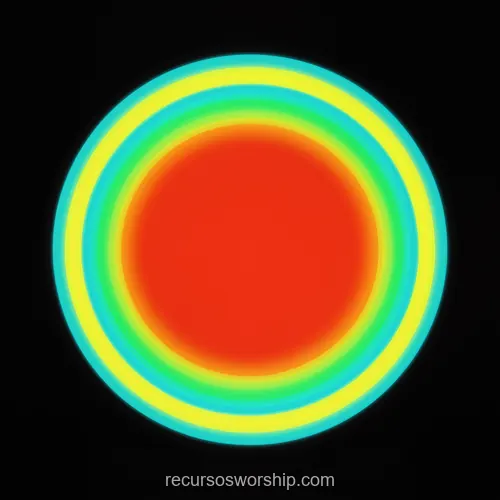 Diana Circulo Anillos Concentricos Mapa Calor Rojo Amarillo Verde Lima Cian Fondo Negro Cuadrado Thermal Diana circulo anillos concentricos mapa calor rojo intenso amarillo verde lima cian fondo negro cuadrado thermal cientifico visualizacion temperatura overlay