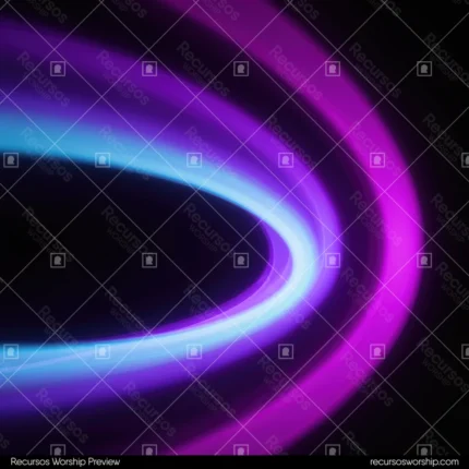 Arco luz espectral morado violeta cian azul fondo negro oscuro portal neon loop luminoso cuadrado abstracto overlay tecnologia