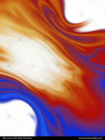 Ondas fluidas marmol liquido naranja rojo blanco acento azul electrico vertical abstracto alta saturacion energetico cálida fria overlay