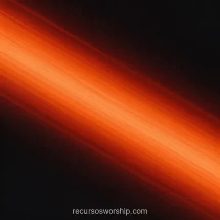 Trazo diagonal unico luz naranja rojo luminoso textura granulada fondo negro cuadrado detalle minimalista alto impacto long exposure cinematografico textura diseno overlay