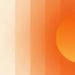Franjas verticales shutter degradado crema beige naranja circulo solar naranja prominente cuadrado detalle calido estructurado atardecer geometrico editorial textura diseno fondo overlay