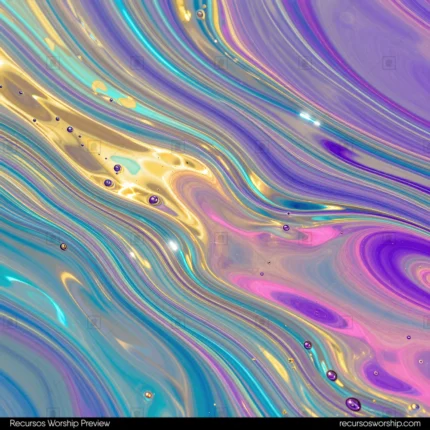 Marmol liquido holografico ondas fluidas azul cian lavanda morado rosa dorado amarillo fondo irisacion burbujas cuadrado organico lujoso iridiscente premium textura diseno fondo overlay
