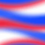 Ondas fluidas suaves azul electrico rojo carmesi blanco entrelazadas fondo claro vertical ondulado contrastado tricolor fluido energetico dinamico textura diseno overlay motion graphics editorial