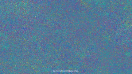 Ruido digital pixelado denso multicolor cian azul verde magenta amarillo fondo azul cian horizontal general uniforme caotico pixel noise analogico televisivo textura diseno overlay motion glitch