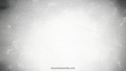 Textura halftone horizontal nucleo central blanco luminoso bordes negros densos trama puntos disuelven gradualmente fondo blanco grisaceo horizontal vignette circular retro clean neutra superposicion texto