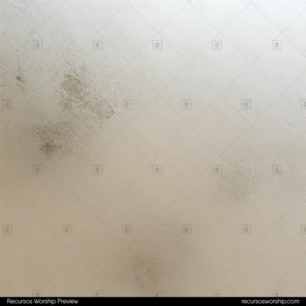 Textura vidrio esmerilado beige marfil manchas humedad agua grisaceo superficie translucida calida cuadrado plano detalle neutro organica sutil contemplativa superposicion texto minimalista