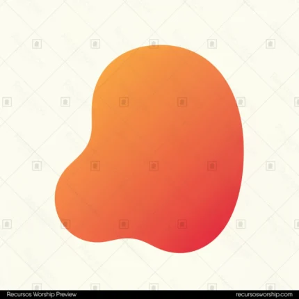 Forma organica fluida unica degradado naranja amarillo rojo coral fondo beige marfil claro amplio espacio negativo cuadrado blob organico calido minimalista identidad vitalidad clean contemporaneo
