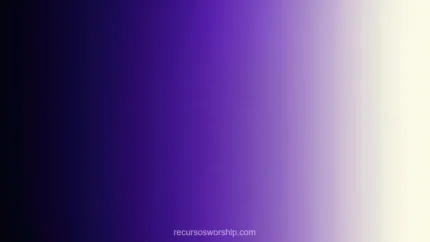 Degradado lineal horizontal morado negro profundo morado violeta blanco crema suave transicion izquierda derecha fondo liso contemplativa sobria superposicion texto diseno iglesia liturgico