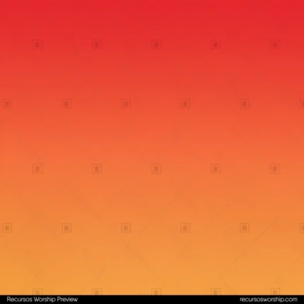 Degradado cuadrado suave rojo intenso parte superior naranja dorado vibrante parte inferior liso alta saturacion sin textura calido energia solar louder worship superposicion texto