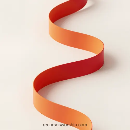 Cinta Listón Tridimensional Ondulado Degradado Rojo Naranja Sombra Suave Fondo Beige Marfil Isométrico Cuadrado Cinta listón tridimensional ondulado degradado rojo naranja sombra suave fondo beige marfil limpio perspectiva isometrica cuadrado 3D minimalista moderno fluida movimiento espiritu organico