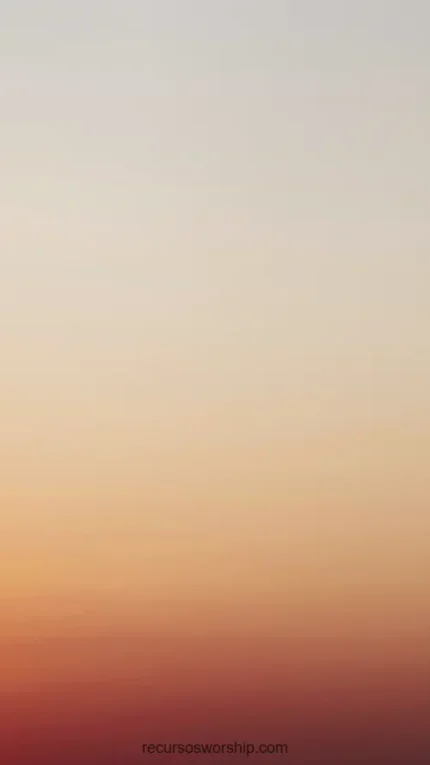 Degradado vertical suave crema beige muy palido superior naranja cobre calido inferior liso transicion sin textura aurora amanecer suave esperanza neutra diseno iglesia