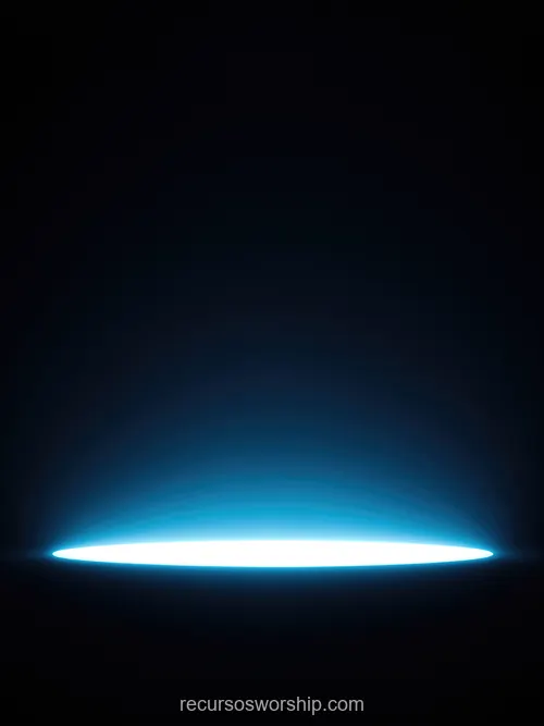 Halo Luz Azul Cian Brillante Horizontal Superficie Negra Oscura Foco Circular Horizonte Bajo Vertical Portal Halo luz azul cian brillante horizontal superficie negra oscura degradado negro azul cian brillante foco circular horizonte bajo vertical portal celestial espiritu sobrenatural presencia divina