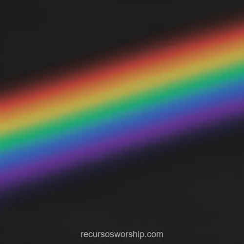 Rayo Arcoíris Espectral Completo Diagonal Esquina Inferior Izquierda Superior Derecha Fondo Negro Cuadrado Rayo arcoiris espectral completo rojo naranja amarillo verde azul indigo violeta diagonal esquina inferior izquierda superior derecha fondo negro cuadrado promesa pacto divino genesis alianza fidelidad dios