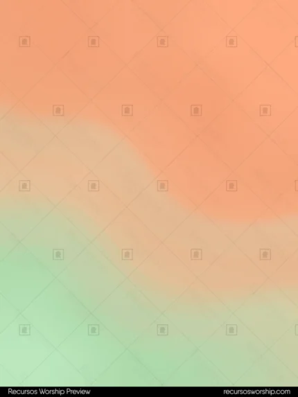 Degradado vertical suave naranja melocoton calido superior verde menta fresco inferior transicion fluida organica vertical aurora pastel complementaria vida calidez equilibrio diseno iglesia