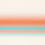 Franja horizontal naranja coral calido teal celeste palido separacion beige crema fondo beige crema claro vertical dos bandas complementarias neutro bicolor equilibrio superposicion texto iglesia