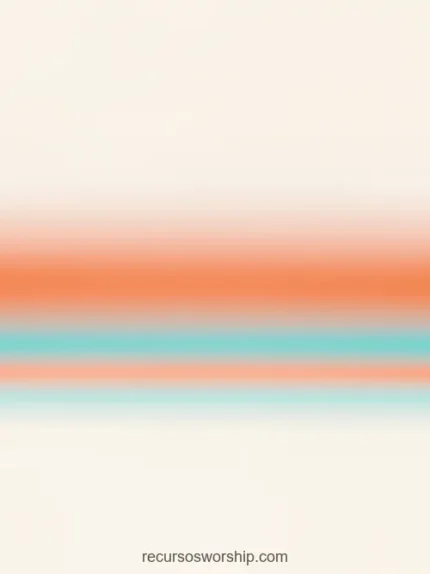 Franja horizontal naranja coral calido teal celeste palido separacion beige crema fondo beige crema claro vertical dos bandas complementarias neutro bicolor equilibrio superposicion texto iglesia