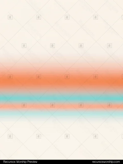 Franja horizontal naranja coral calido teal celeste palido separacion beige crema fondo beige crema claro vertical dos bandas complementarias neutro bicolor equilibrio superposicion texto iglesia