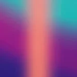 Ola aurora vertical difuminada zona teal turquesa superior franja naranja coral central violeta indigo profundo inferior fondo negro vertical tricolor espectral alabanza profunda adoracion