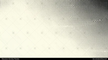 Patron halftone puntos negros degradado diagonal fondo crema beige claro horizontal retro editorial vintage impresion grafico artesanal ministerial tipografia