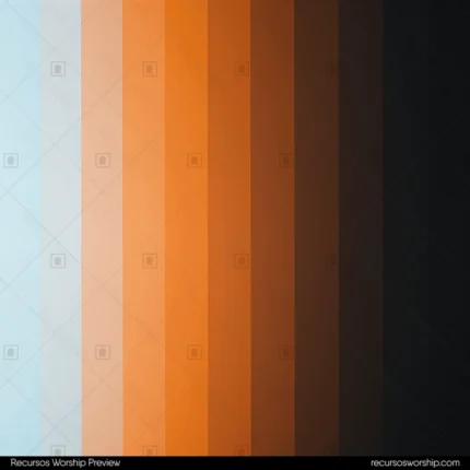 Bandas verticales degradado cian crema naranja siena marron oscuro negro carbon efecto shutter persiana vertical cuadrado terracota contemporaneo terroso sofisticado ministerial