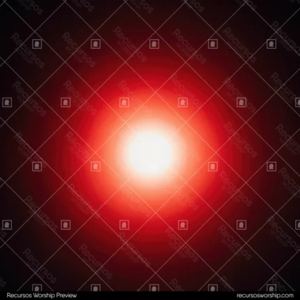 Esfera luz rojo naranja intensa nucleo blanco brillante halo degradado negro absoluto cuadrado gradiente radial brasa ardiente dramatica mistica espiritu santo fuego ministerial