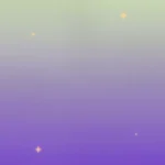 Degradado vertical verde lima amarillento superior violeta purpura brillante inferior estrellas doradas cuatro puntas dispersas onirico festivo magico alegre ministerial infantil juvenil