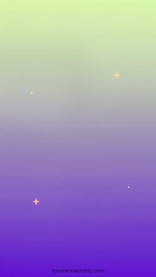 Degradado Vertical Verde Lima Amarillento Superior Violeta Púrpura Inferior Estrellas Doradas Cuatro Puntas Degradado vertical verde lima amarillento superior violeta purpura brillante inferior estrellas doradas cuatro puntas dispersas onirico festivo magico alegre ministerial infantil juvenil