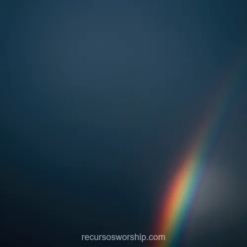 Arcoíris Real Parcial Esquina Cielo Azul Gris Oscuro Nublado Tormentoso Cuadrado Esperanza Promesa Arcoiris real parcial esquina inferior cielo azul gris oscuro nublado tormentoso cuadrado fotorrealista esperanza promesa fidelidad dios tormenta adversidad ministerial