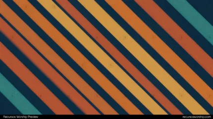 Bandas diagonales paralelas retro terracota naranja azul petroleo oscuro crema dorado horizontal stripes geometrico años 70 calido vintage contemporaneo ministerial identidad visual