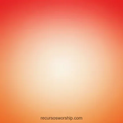 Degradado radial centro blanco crema brillante naranja melocoton rojo coral bordes cuadrado solar calido radiante energetico luminoso ministerial espiritu fuego irradiacion