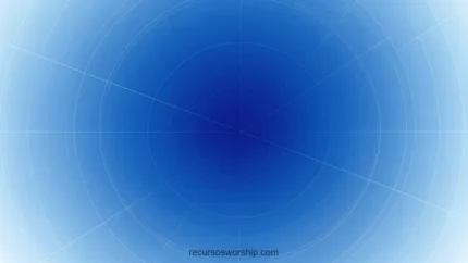 Fondo tecnico abstracto horizontal degradado radial azul cobalto profundo centro azul claro bordes lineas cuadricula circular concentrica blanca tecnico moderno corporativo limpio