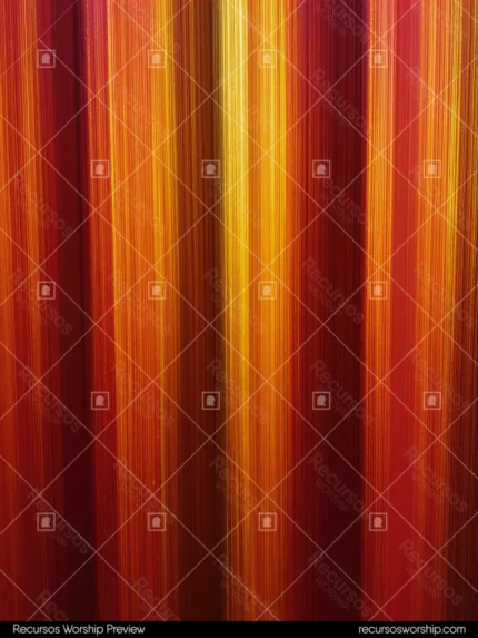 Textura vertical cortina bandas verticales finas naranja rojo intenso amarillo dorado brillante centro efecto movimiento cinematografico lente larga incandescente fuego dramatico calor