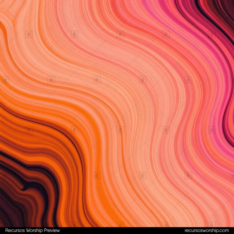 Textura fluida cuadrada marmol liquido naranja salmon rosa magenta marron oscuro ondas diagonales concentricas fluidez organica calida elegante terracota sofisticado