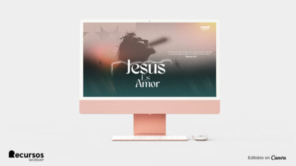 Visualización de plantilla para encabezado de iglesia con diseño vanguardista