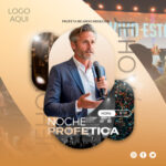 publicación en redes sociales sobre un evento profético moderno con diseño atractivo