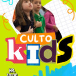 flyer vertical personalizable para ministerio de niños en iglesias cristianas