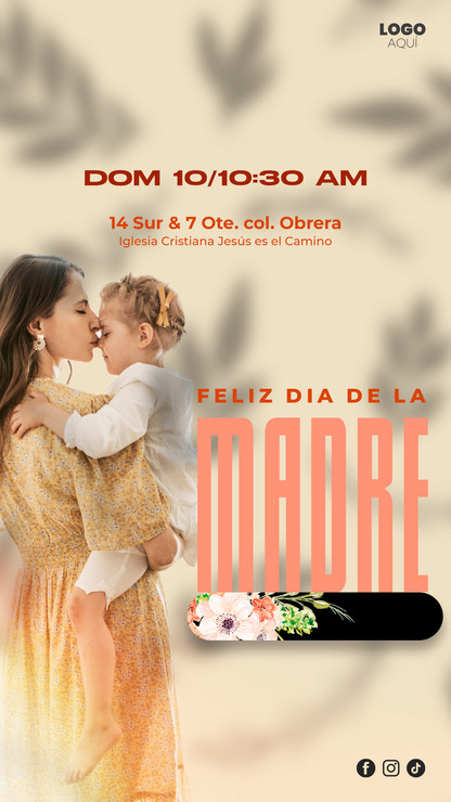 recurso gráfico vertical para celebración cristiana de las madres
