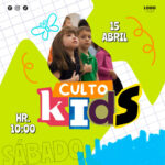 plantilla de culto infantil colorido dominical editable para eventos infantiles