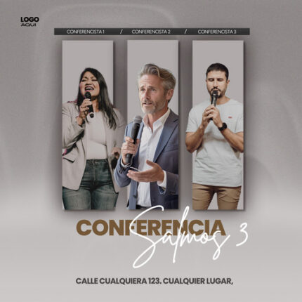 plantilla editables de conferencia moderna para adoración