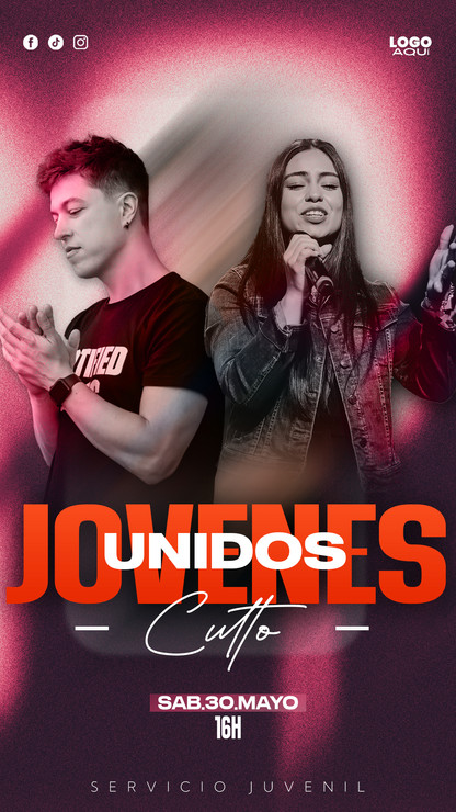 Imagen optimizada para redes sociales de un folleto digital para congreso de juventud cristiana.