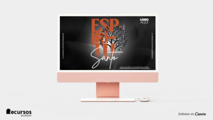 maqueta panorámica de diseño publicitario para comunidades de fe modernas